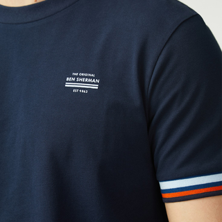 Ben Sherman Pique Tee - Dark Navy