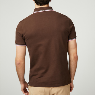 Ben Sherman Signature Pique Polo - Dark Brown