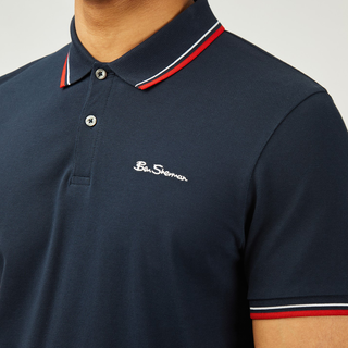 Ben Sherman Signature Pique Polo - Dark Navy