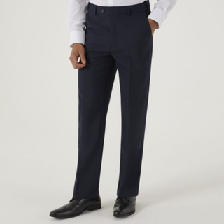 SKOPES BROOKLYN REGULAR FIT TROUSER NAVY BLUE