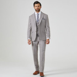 SKOPES JUDE SUIT TAILORED JACKET STONE TWEED HERRINGBONE