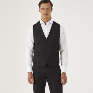 SKOPES MADRID SUIT WAISTCOAT BLACK