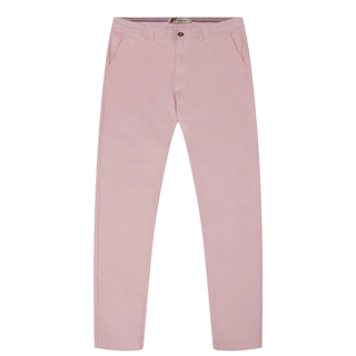 MISH MASH TAPERED FIT BROMLEY CASUAL PALE PINK CHINO TROUSER