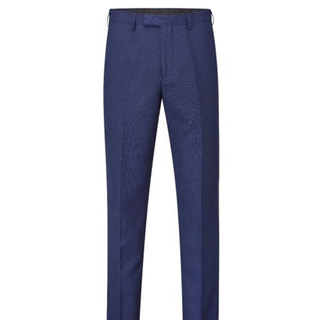 Skopes Harcourt Tailored Suit Trousers Navy Blue Tweed Effect