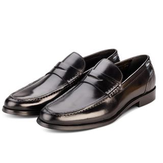 John White Downey Black Penny Loafer