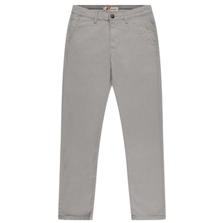 MISH MASH TAPERED FIT MID STRETCH CASUAL COTTON BROMLEY LT GREY CHINO TROUSER