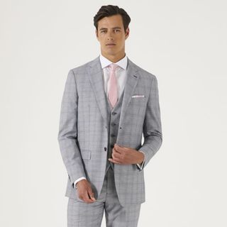 Skopes Anello Tailored Suit Jacket Grey Check