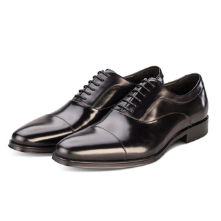 John White Guildhall Black Capped Oxfords