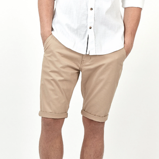 MISH MASH MID STRETCH WEYMOUTH STONE CHINO SHORTS