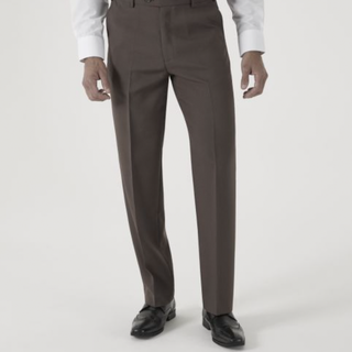 SKOPES BROOKLYN REGULAR FIT TROUSERS TAUPE