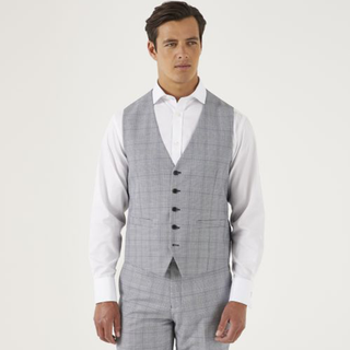 Anello Suit SB Waistcoat Grey Check